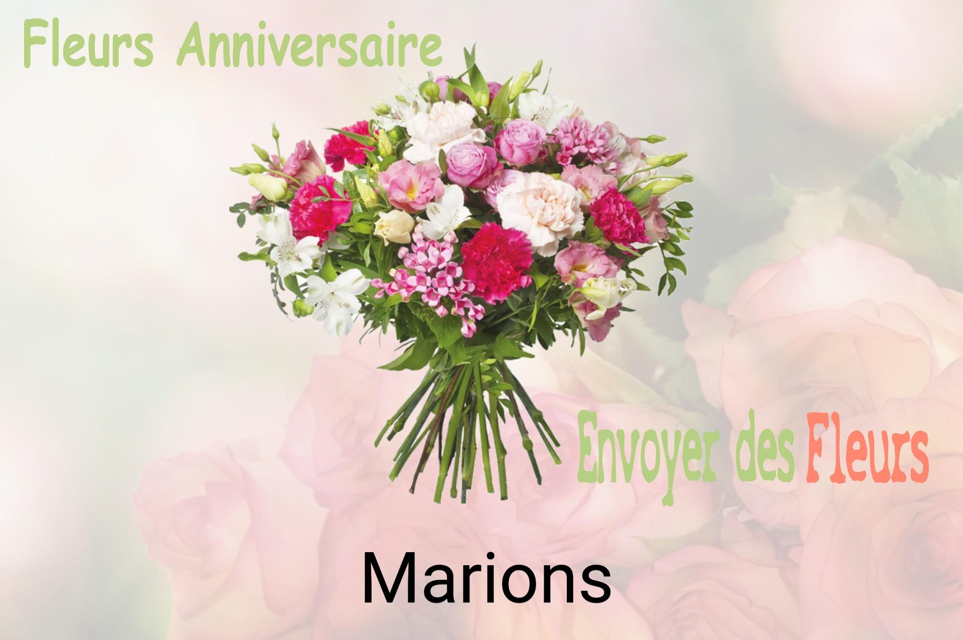 Bouquet de fleurs d’anniversaire livré à Marions